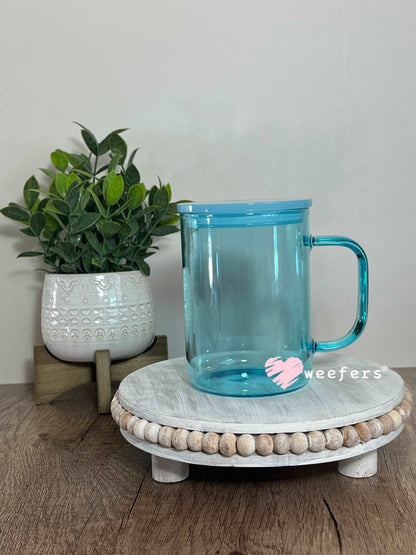 17oz Jelly Glass Mug - Blank - Weefers