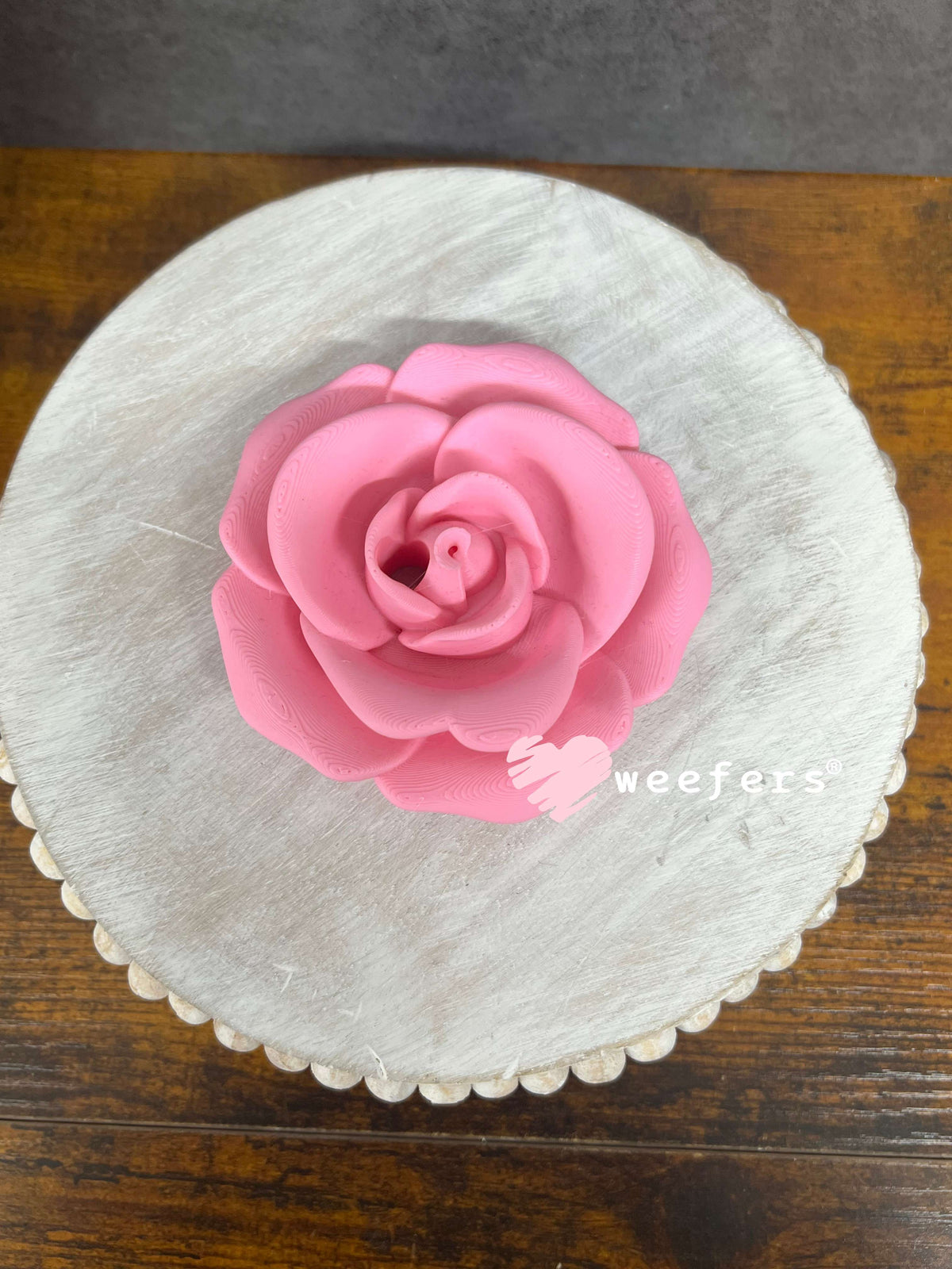 16oz Rose Lid Toppers for Tumblers | Bridesmaid & Event Drinkware Accessory Pink Weefers