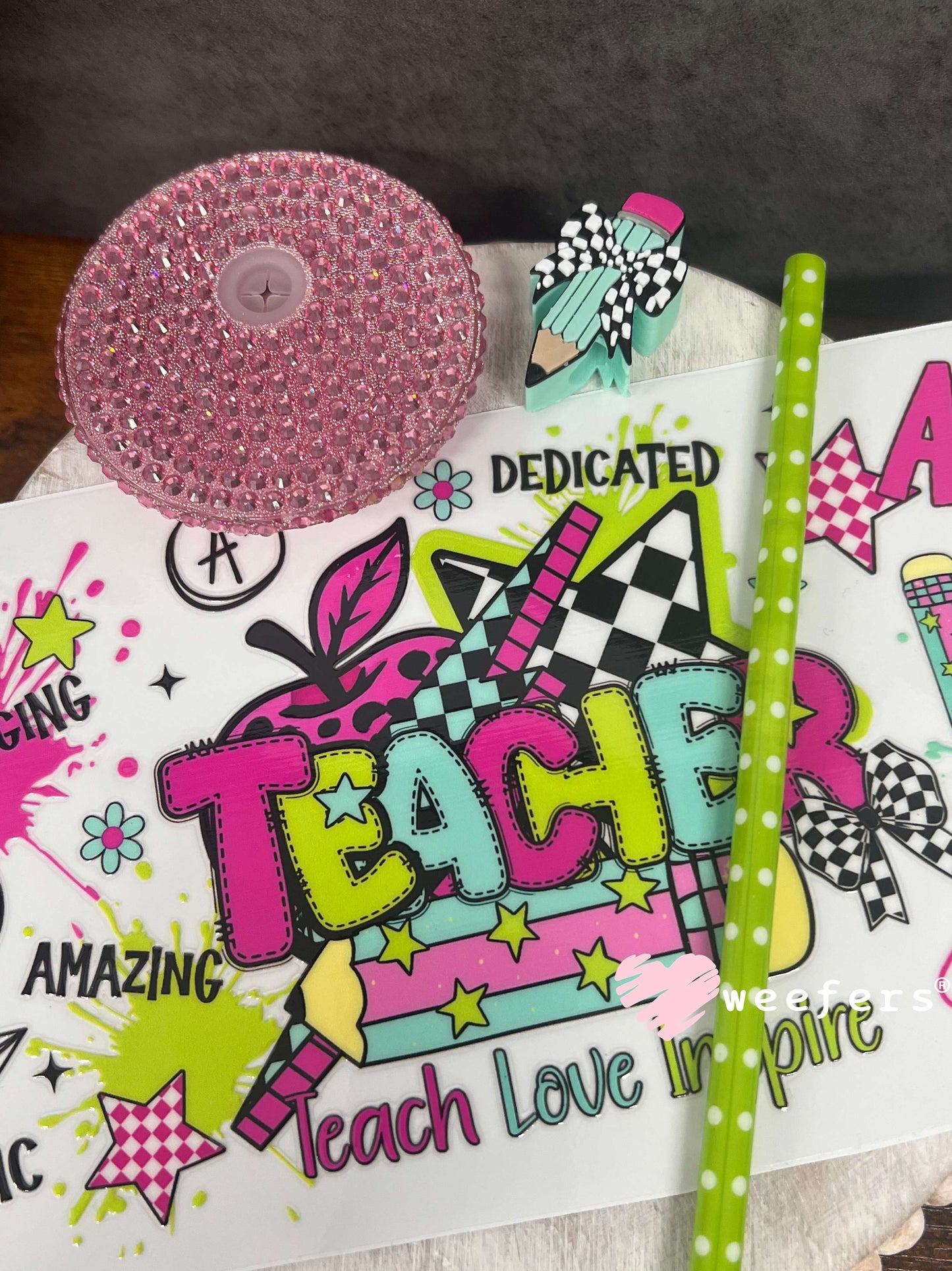 UV DTF Cup Wraps - Teacher Daily Reminders Weefers