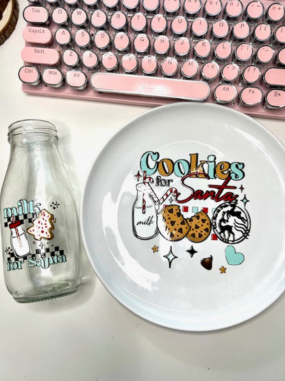 Milk and Cookies UV DTF Decal Transfers (8) - Bundle #103 - Weefers