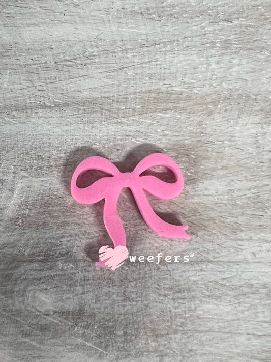 Dainty Bow Flat Back Lid Charms | Junk Journals Pink Weefers