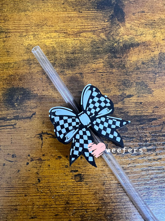Racing Bow Ver 2 - Straw Topper Buddy (Fits both 8mm and 10mm straws) Weefers