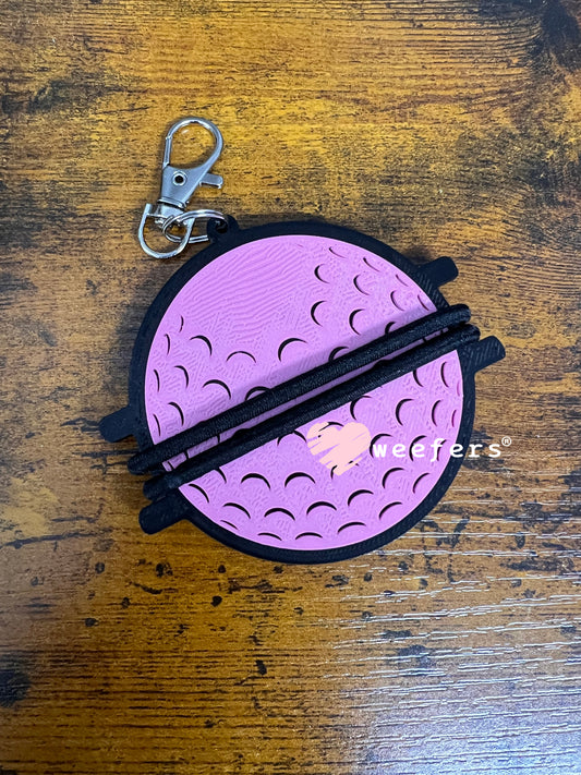 Pink Golf - Hair Tie Holder