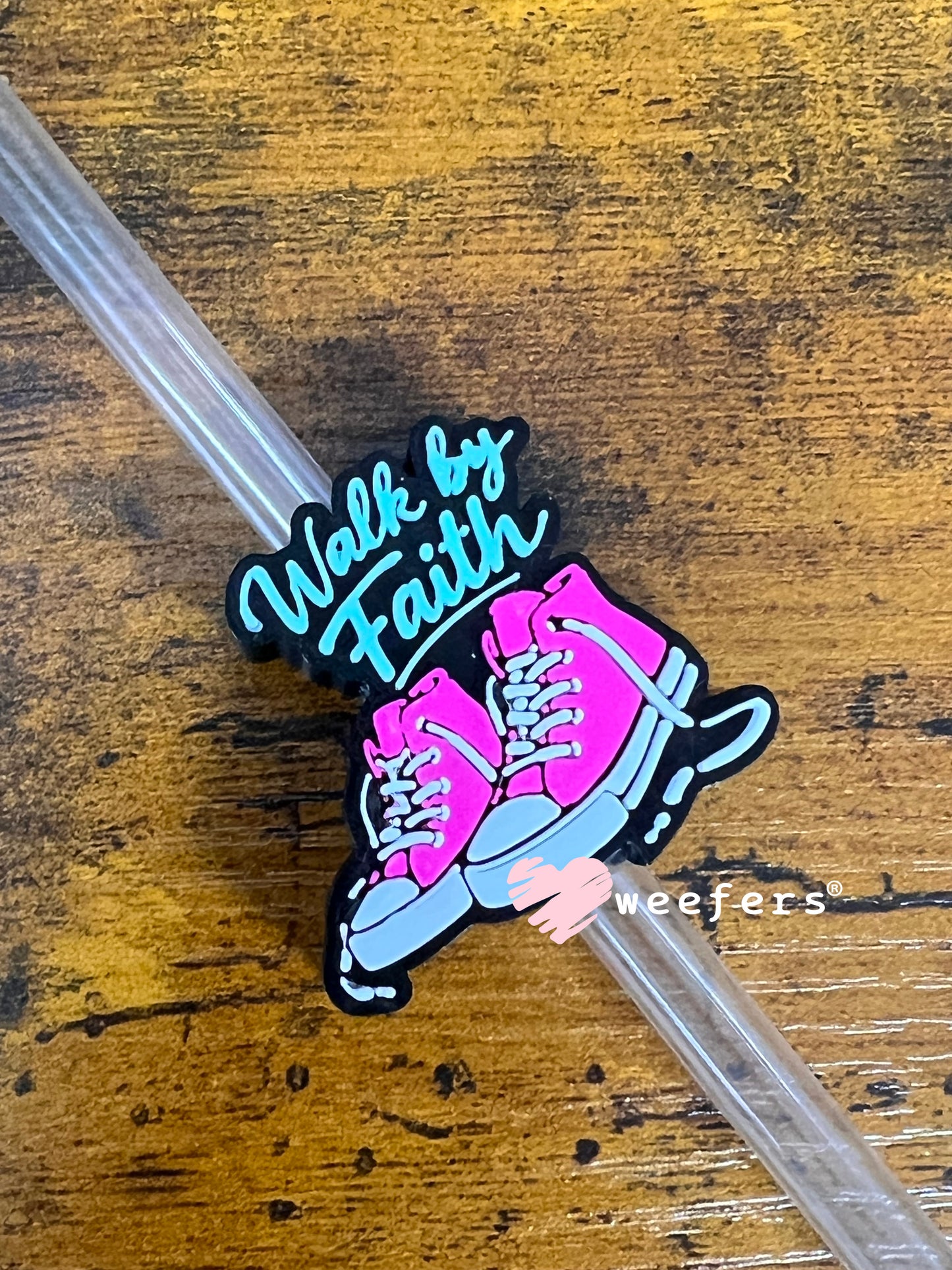 Walk by Faith - Straw Topper Buddy (Fits both 8mm and 10mm straws)