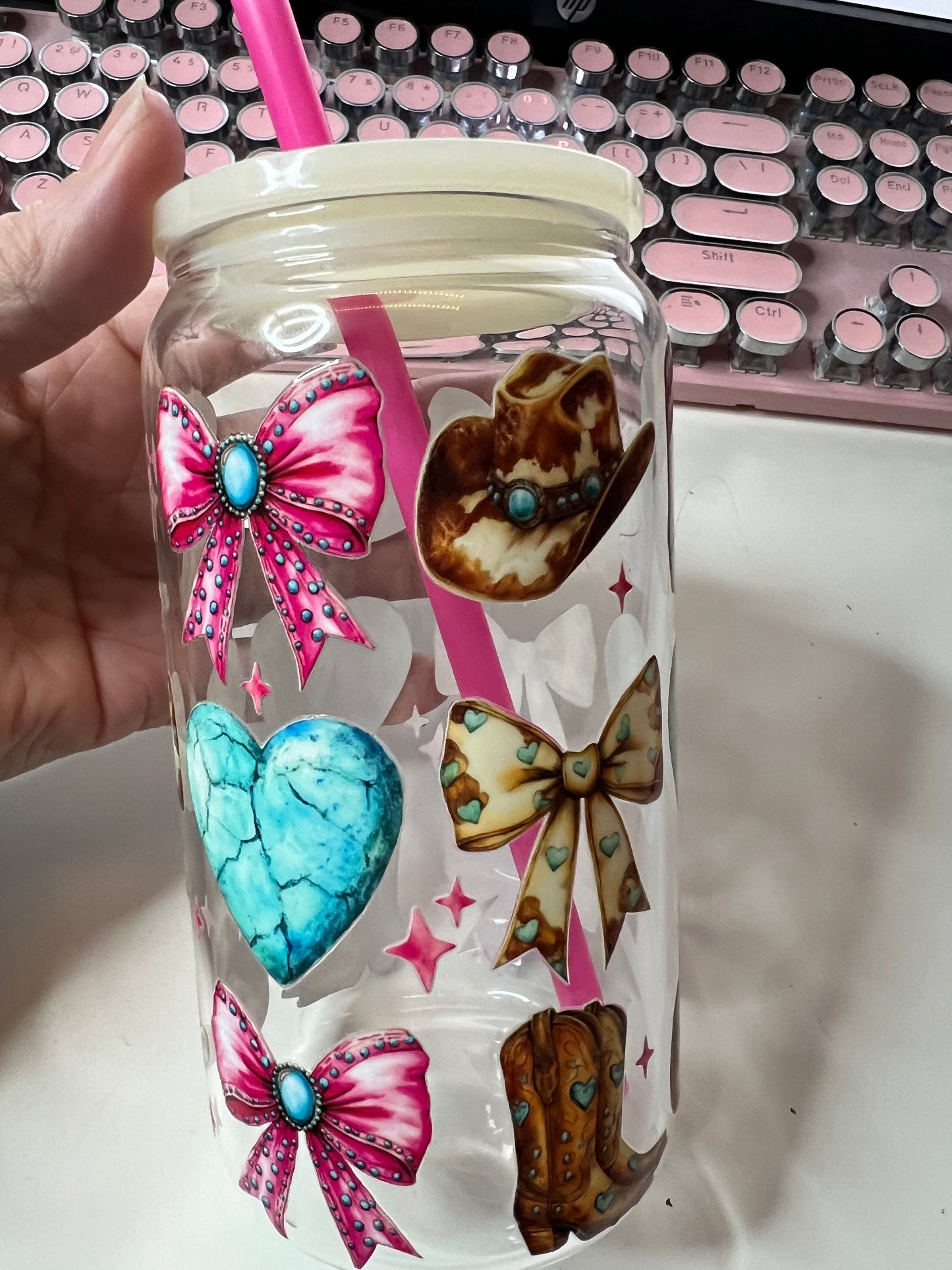 Cowgirl Girly Favorite Things UV DTF Cup Wrap Weefers