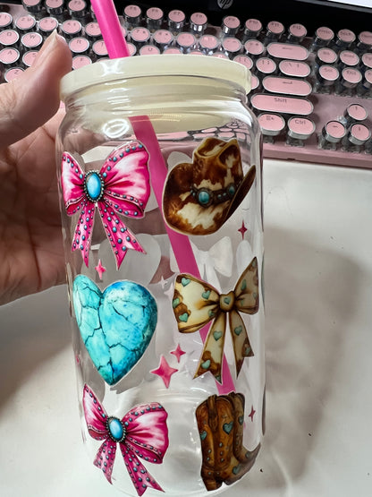 Cowgirl Girly Favorite Things UV DTF Cup Wrap Weefers