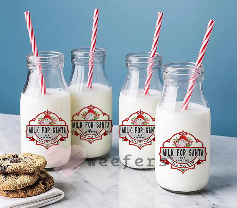 (6) Milk for Santa Milk Jug Bundle #2 UV DTF Transfers - Weefers