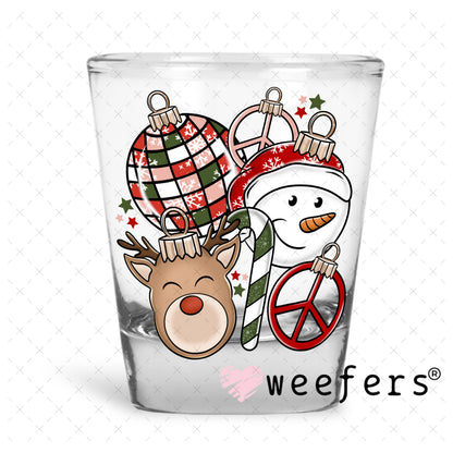 Christmas Friends UV DTF Cup Wrap Shot Glass Heavy Base Weefers