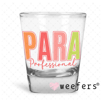 UV DTF Decal - Para Professional Shot Glass Heavy Base Weefers