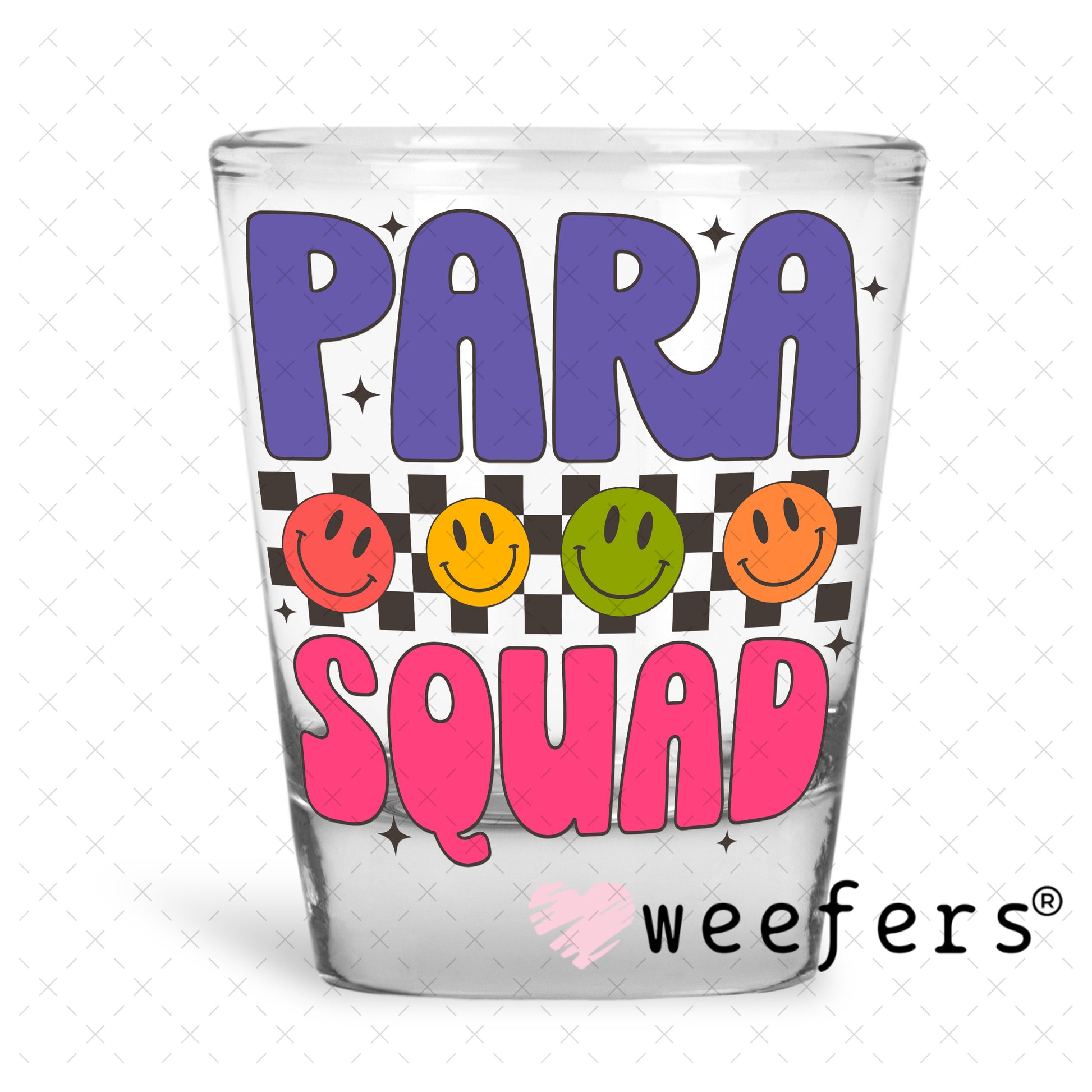 UV DTF Decal - Para Squad Shot Glass Heavy Base Weefers