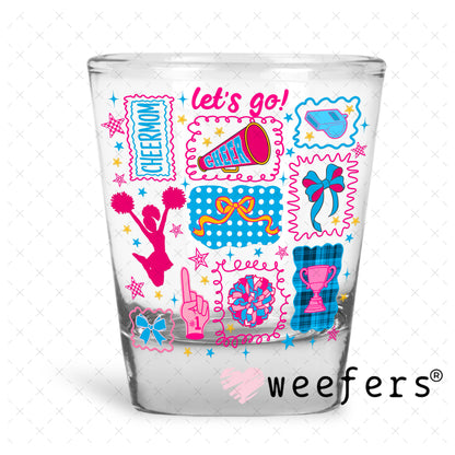 UV DTF Decal - Cheer Mom Shot Glass Heavy Base Weefers