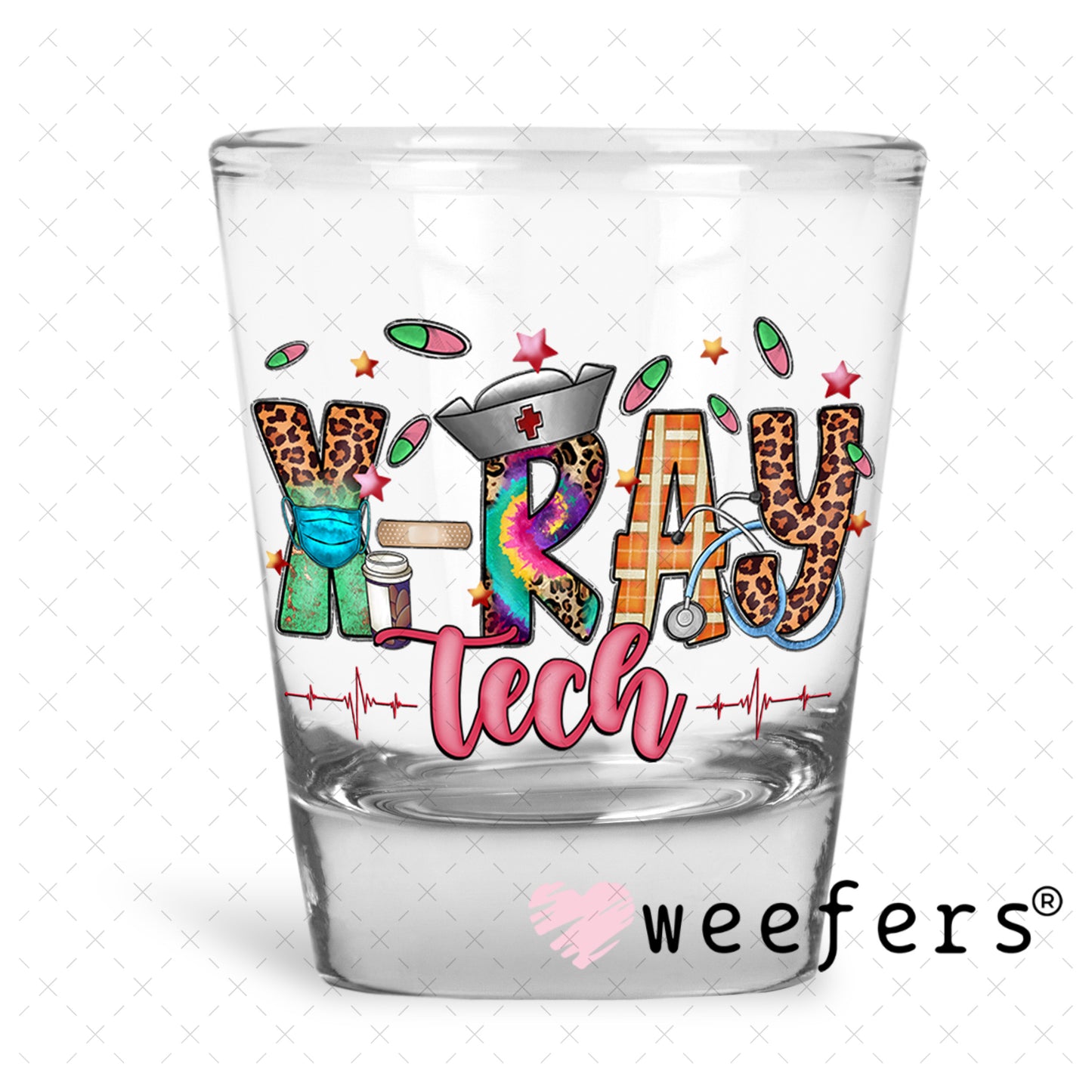 UV DTF Decal - X-Ray Tech Shot Glass Heavy Base Weefers