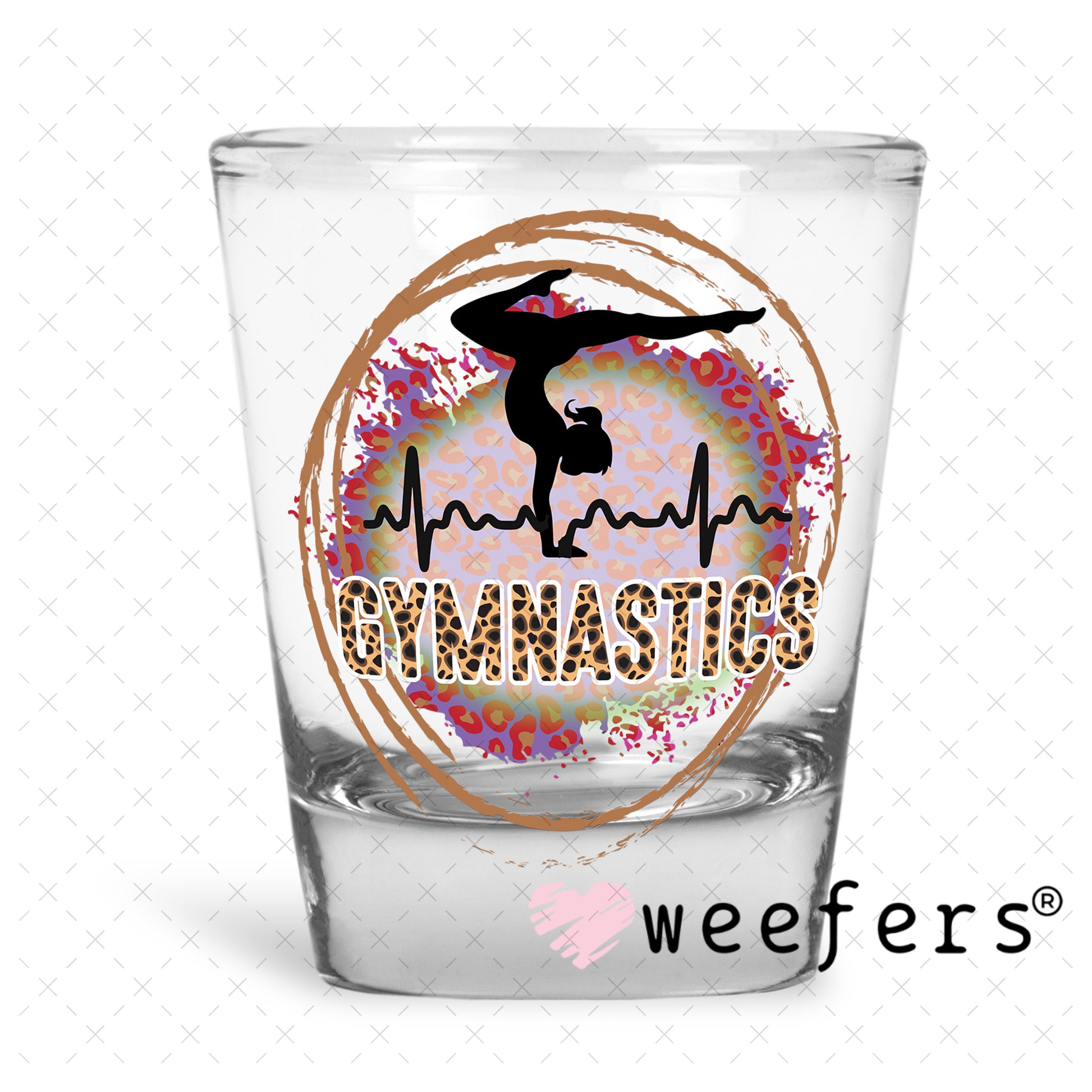 UV DTF Decal - Gymnastics Shot Glass Heavy Base Weefers