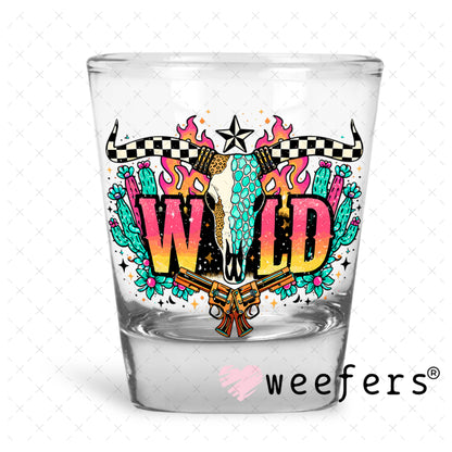 UV DTF Decal - Wild Western Shot Glass Heavy Base Weefers