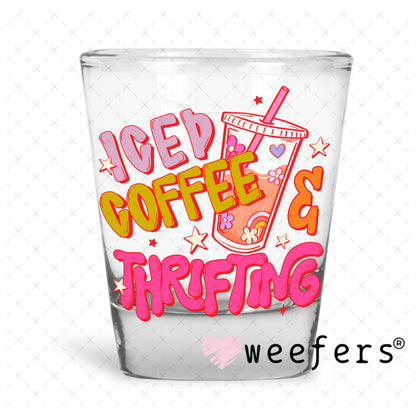UV DTF Decal - Iced Coffee and Thrifting