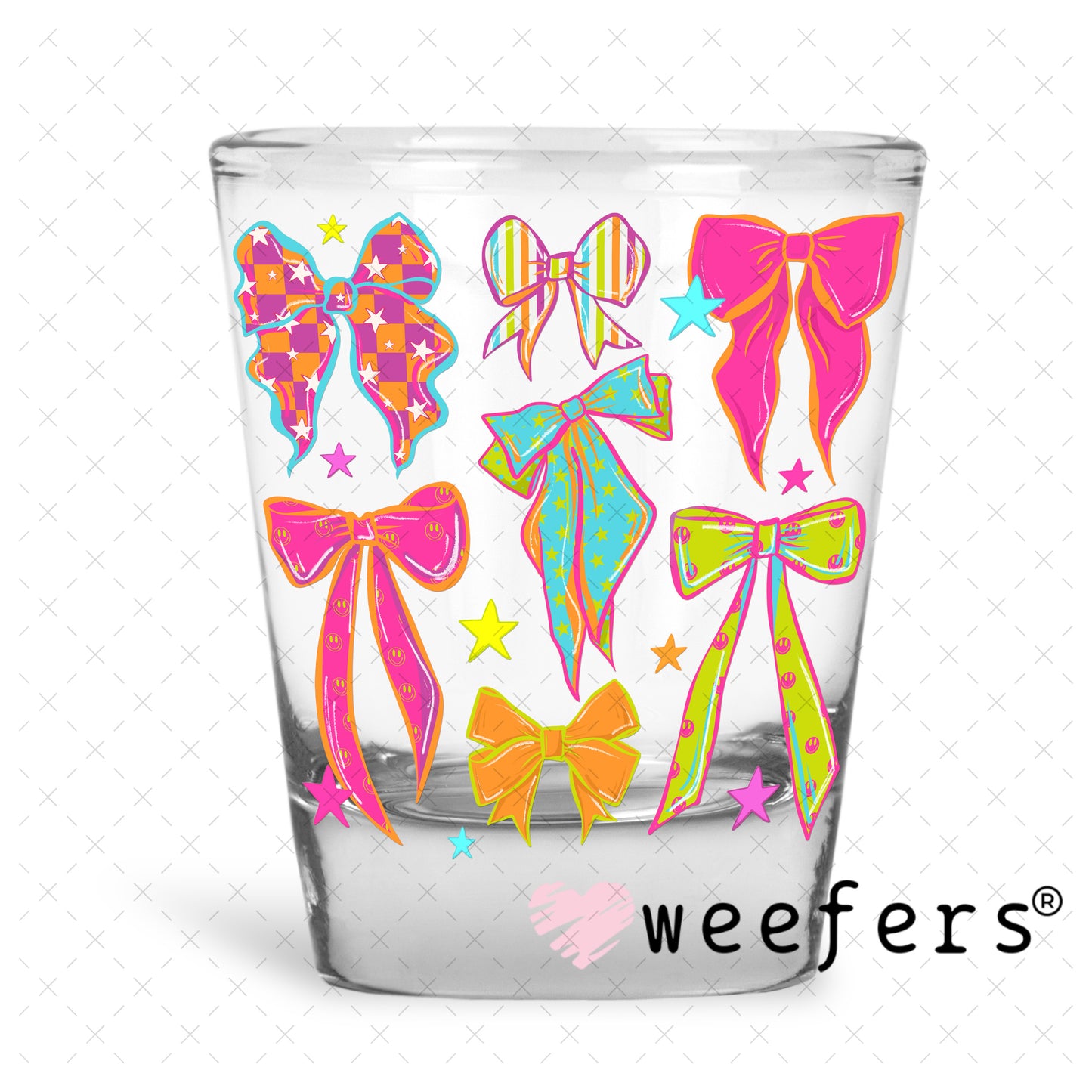 UV DTF Decal - Retro Bright Bows