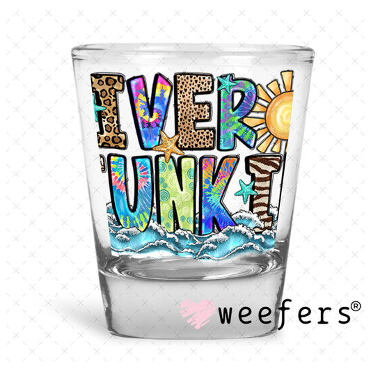 UV DTF Decal - River Junkie Shot Glass Heavy Base Weefers