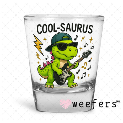 UV DTF Decal - Cool-Saurus Shot Glass Heavy Base Weefers