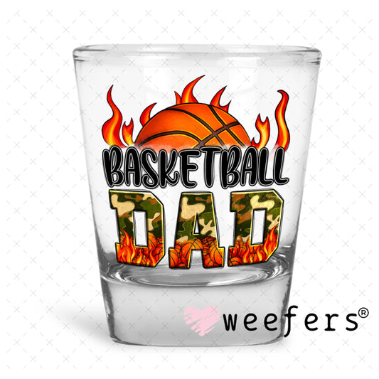 UV DTF Decal - Basketball Dad Shot Glass Heavy Base Weefers