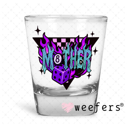 UV DTF Decal - Purple Mother Shot Glass Heavy Base Weefers