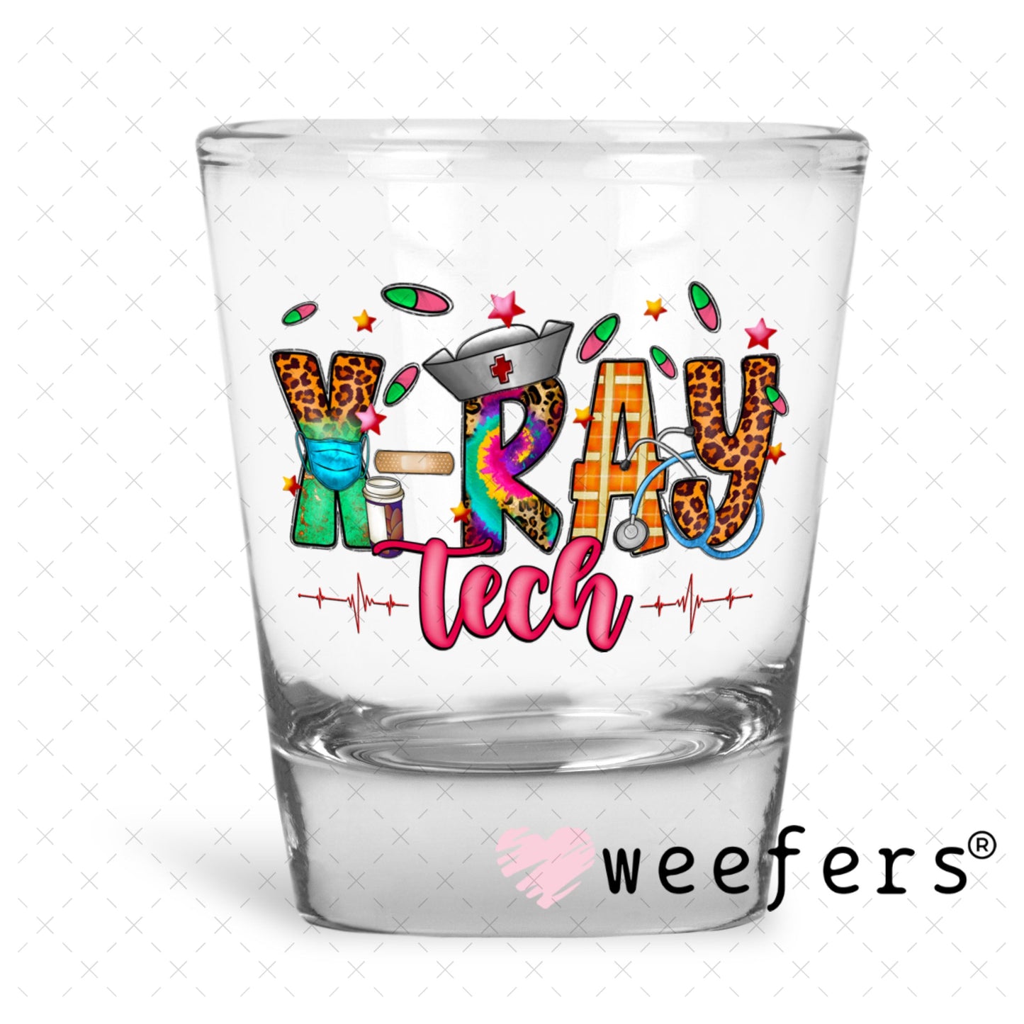 UV DTF Decal - X-Ray Tech Shot Glass Heavy Base Weefers