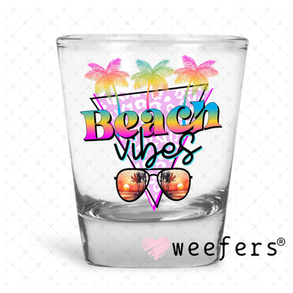 UV DTF Decal - Beach Vibes Shot Glass Heavy Base Weefers