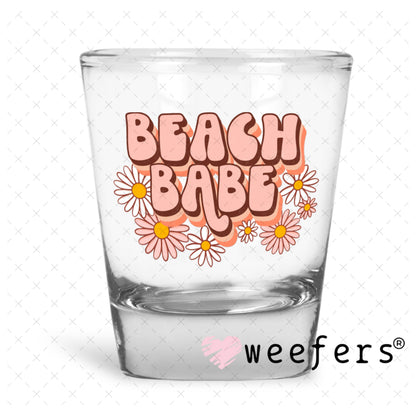 UV DTF Decal - Beach Babe Shot Glass Heavy Base Weefers