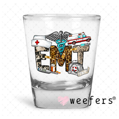 UV DTF Decal - EMT Western Shot Glass Heavy Base Weefers