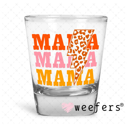 UV DTF Decal - Mama Pink Peach Shot Glass Heavy Base Weefers
