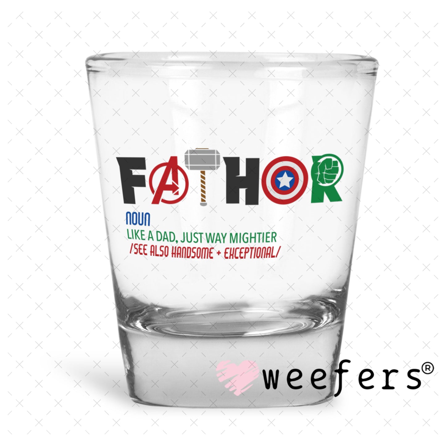 UV DTF Decal - Later Gator Shot Glass Heavy Base Weefers