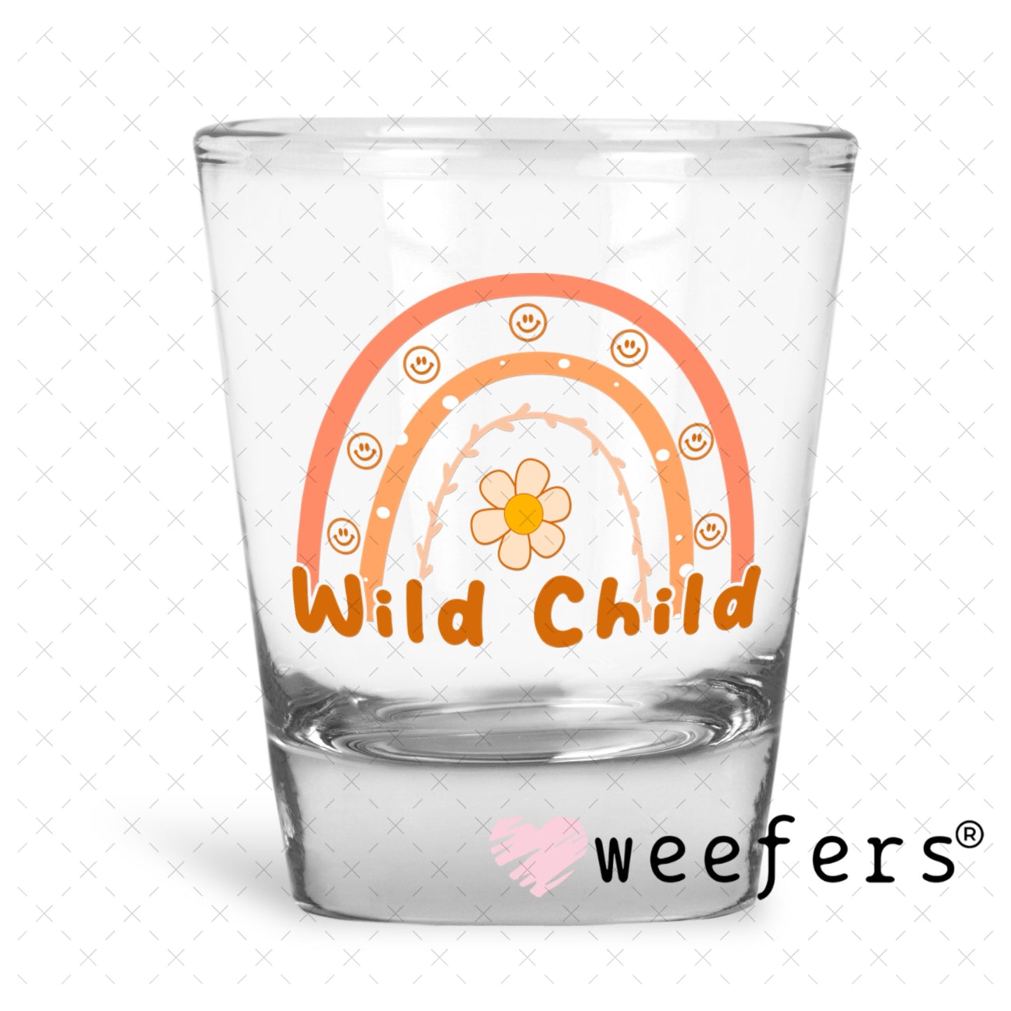UV DTF Decal - Wild Child Shot Glass Heavy Base Weefers