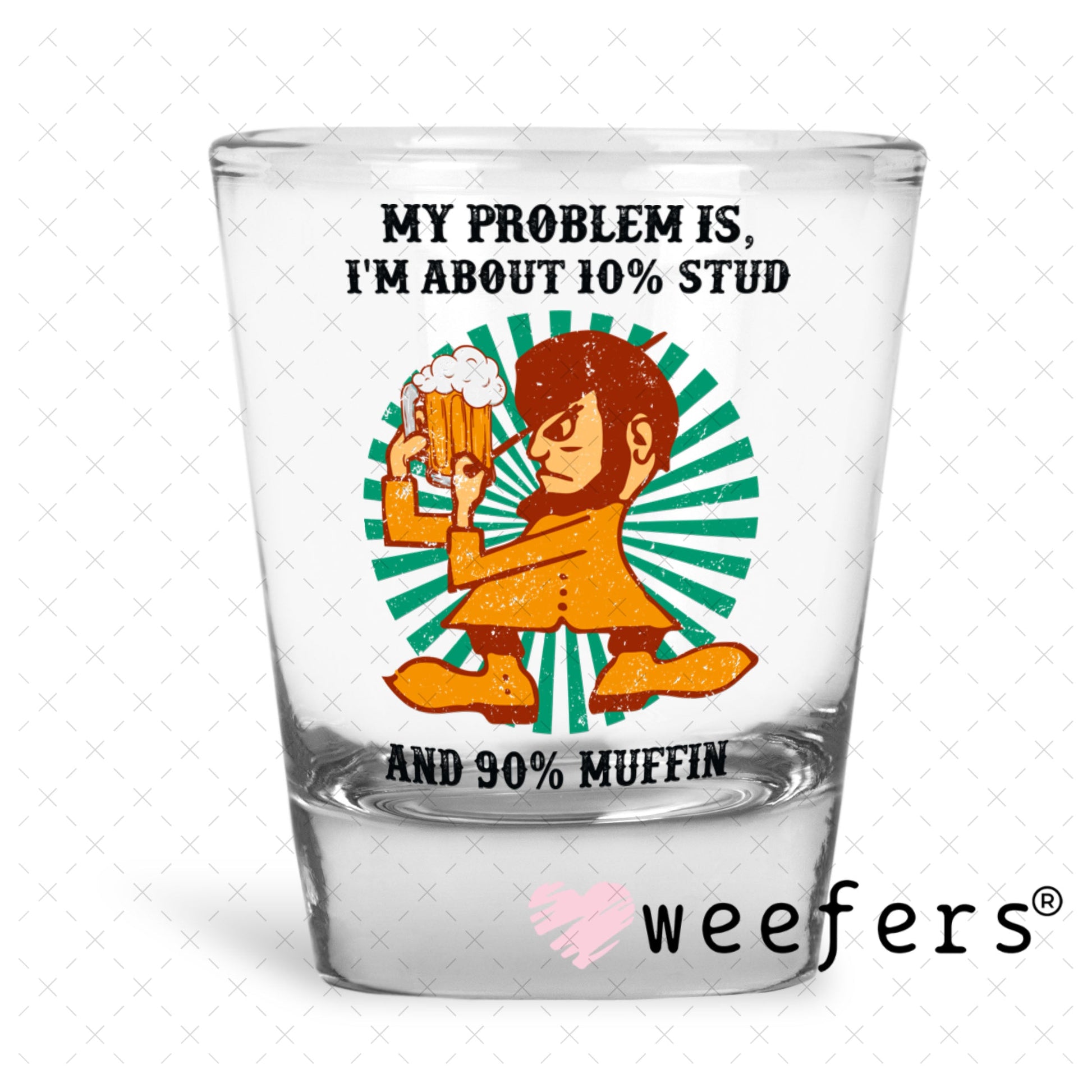 UV DTF Decal - Later Gator Shot Glass Heavy Base Weefers