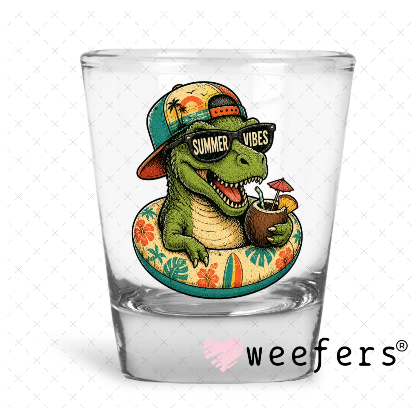 UV DTF Decal - Later Gator Shot Glass Heavy Base Weefers