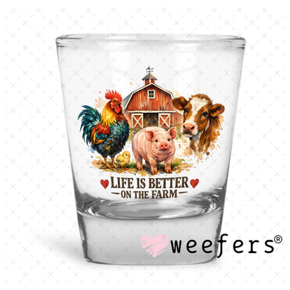 UV DTF Decal - Later Gator Shot Glass Heavy Base Weefers