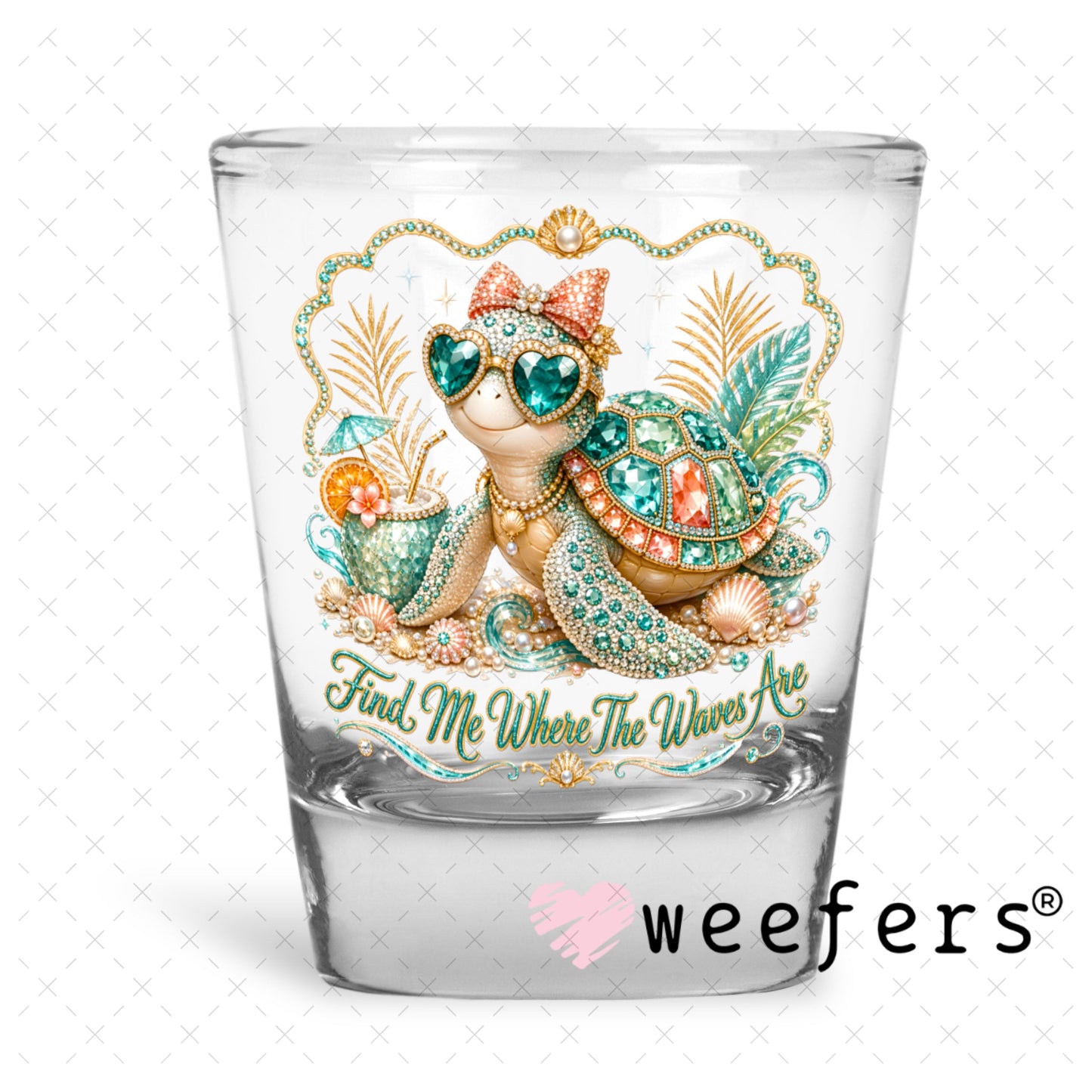 UV DTF Decal - Later Gator Shot Glass Heavy Base Weefers