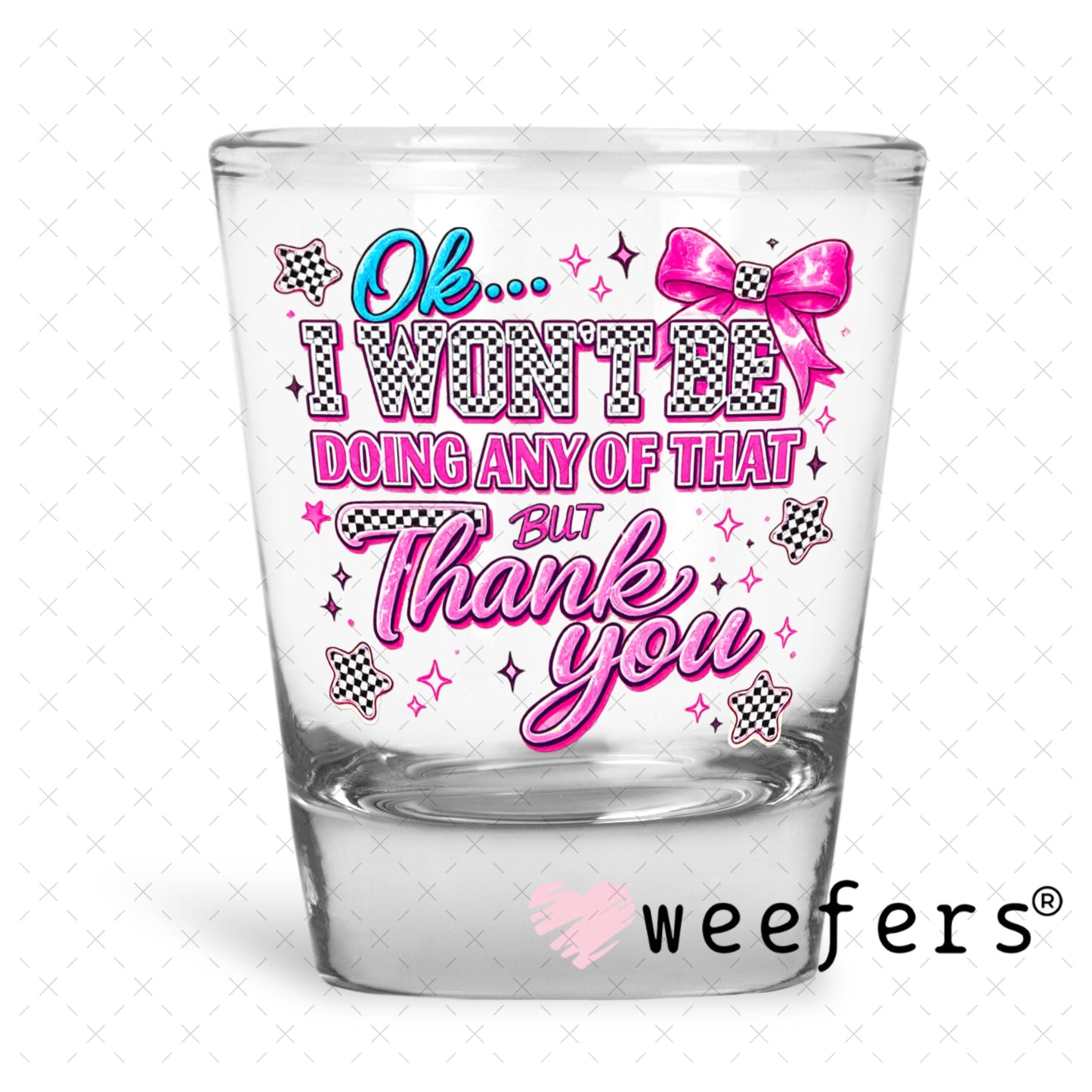 UV DTF Decal - Later Gator Shot Glass Heavy Base Weefers