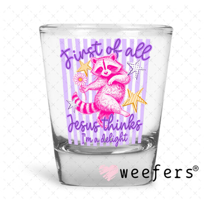UV DTF Decal - Later Gator Shot Glass Heavy Base Weefers