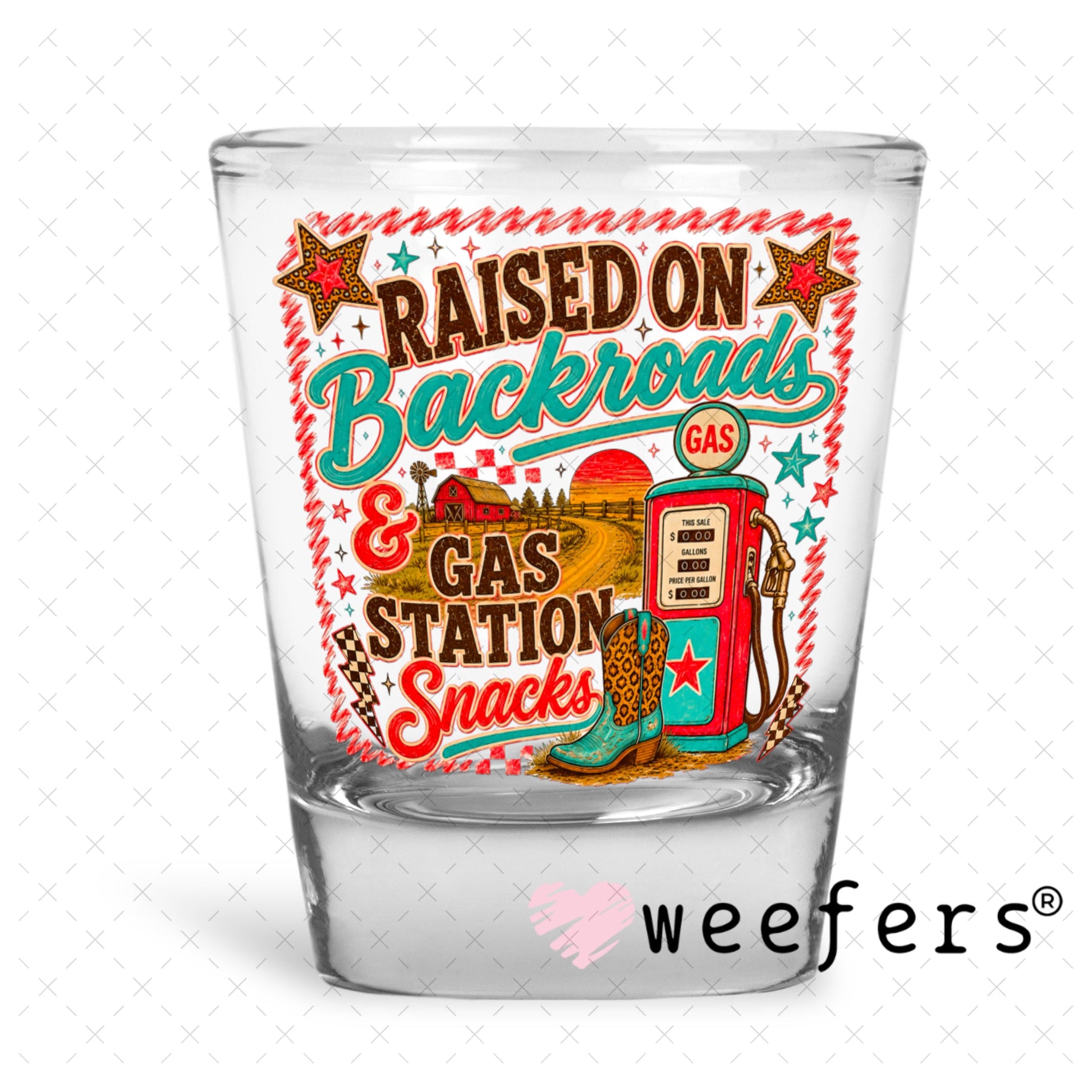 UV DTF Decal - Later Gator Shot Glass Heavy Base Weefers