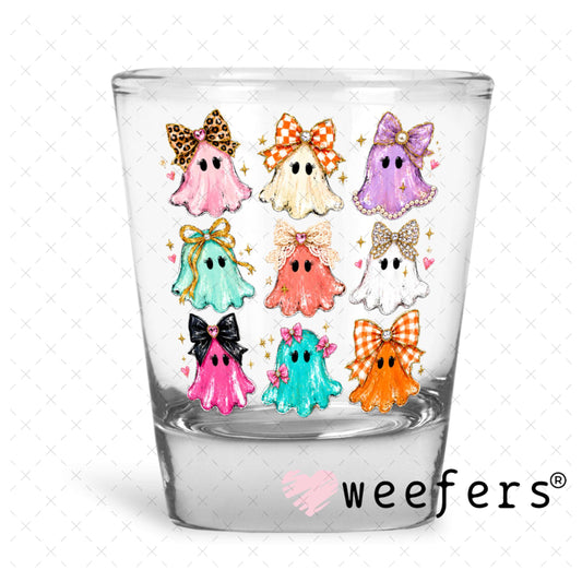 UV DTF Decal - Bougie Ghosts Shot Glass Heavy Base Weefers