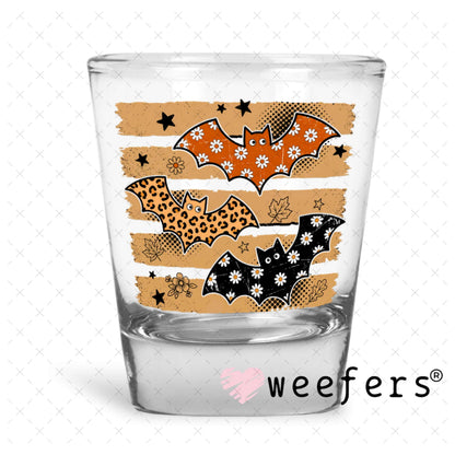 UV DTF Decal - Fall Bats Shot Glass Heavy Base Weefers