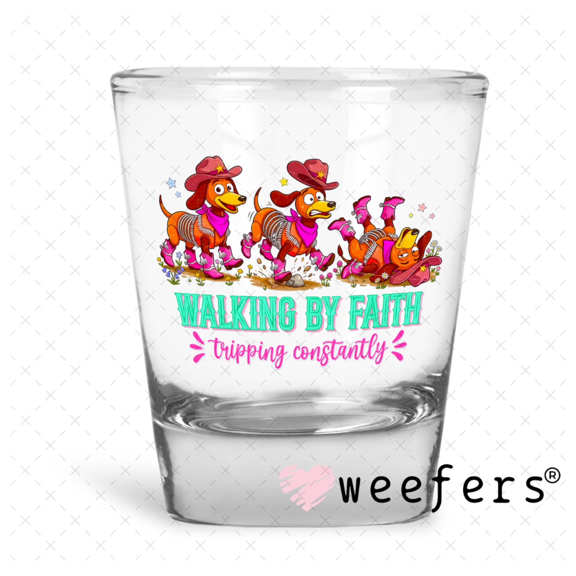 UV DTF Decal - Later Gator Shot Glass Heavy Base Weefers
