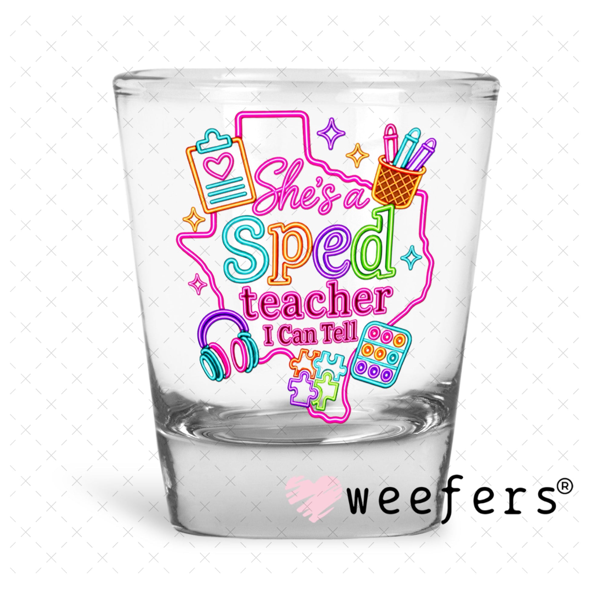 UV DTF Decal - Later Gator Shot Glass Heavy Base Weefers