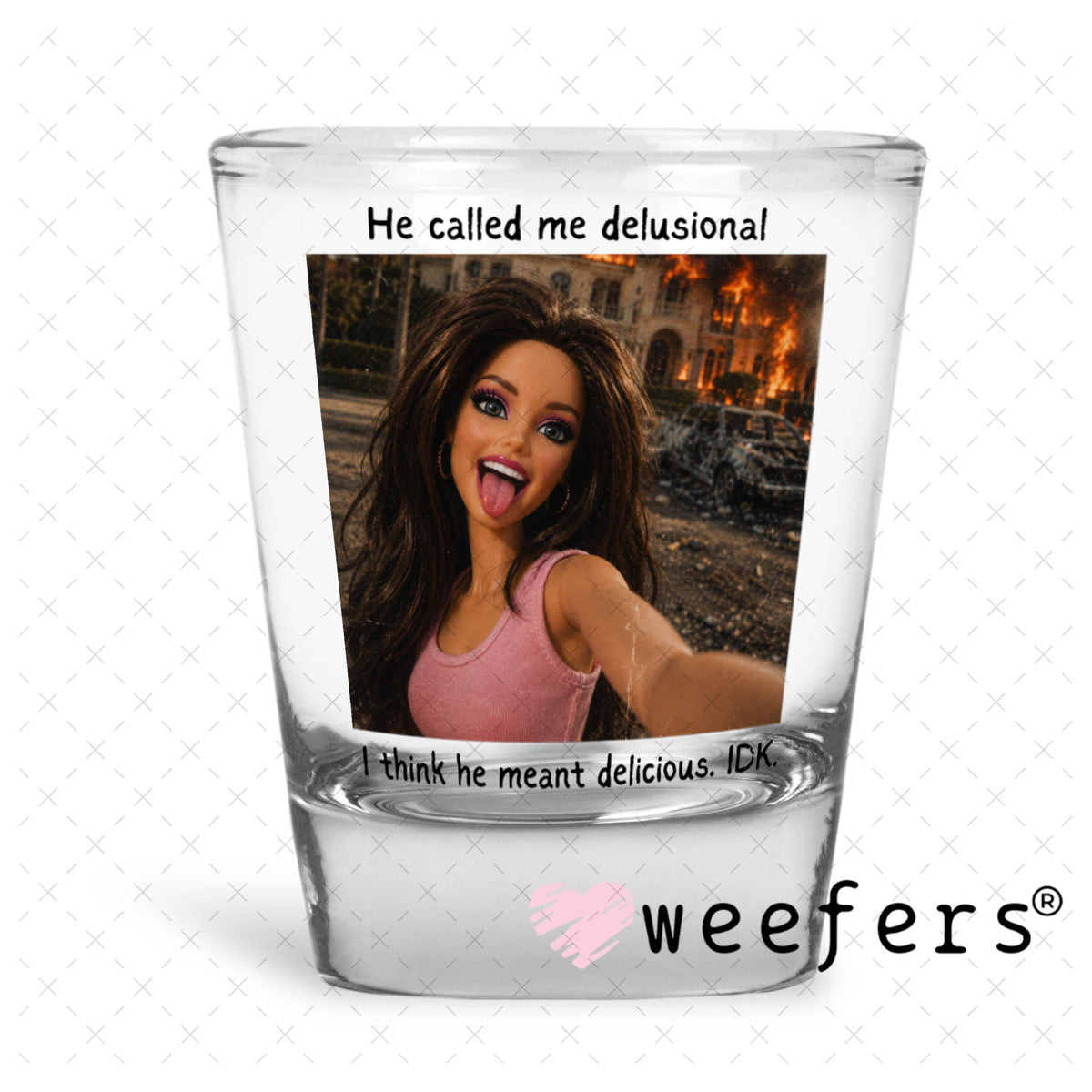 UV DTF Decal - Later Gator Shot Glass Heavy Base Weefers