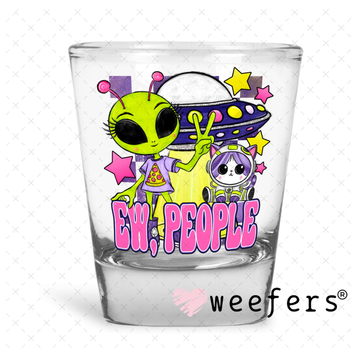 UV DTF Decal - Later Gator Shot Glass Heavy Base Weefers