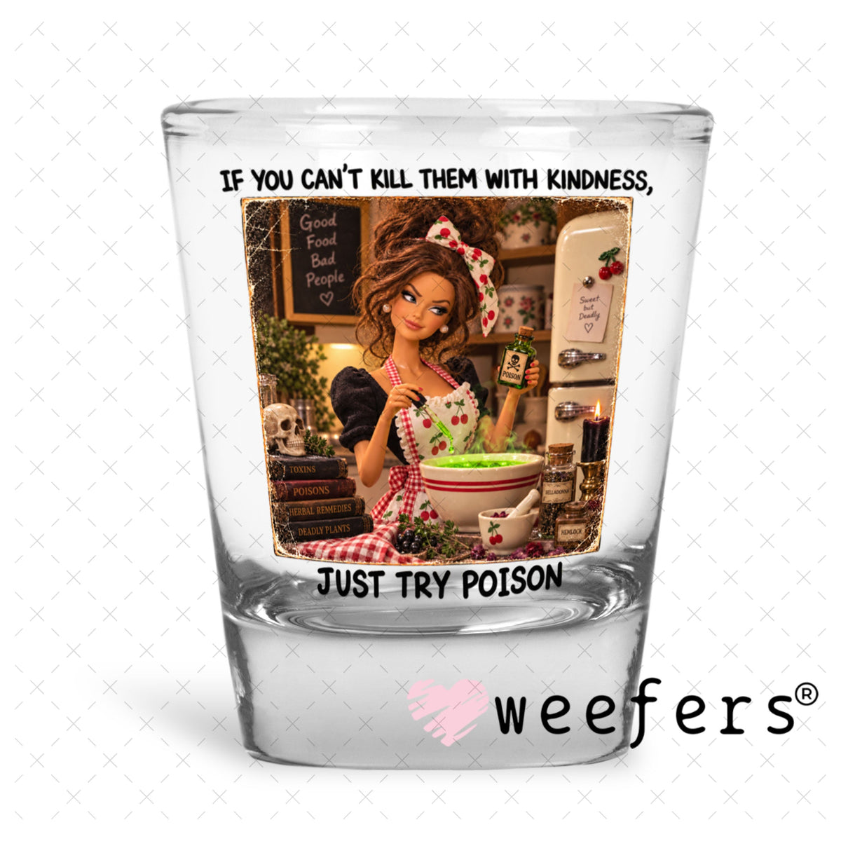UV DTF Decal - Later Gator Shot Glass Heavy Base Weefers