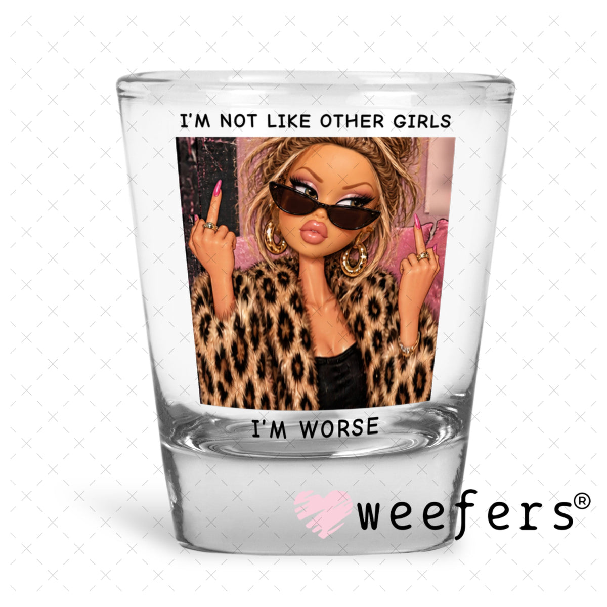 UV DTF Decal - Later Gator Shot Glass Heavy Base Weefers