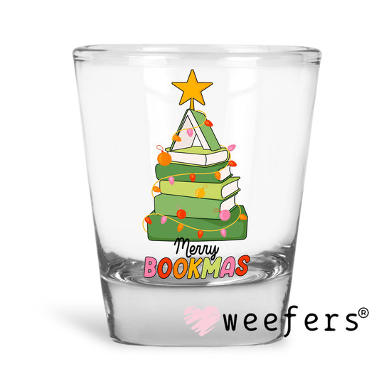 Merry Bookmas Christmas Book Lover UV DTF Decal - Weefers