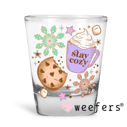 Slay Cozy UV DTF Shot Glass Decal