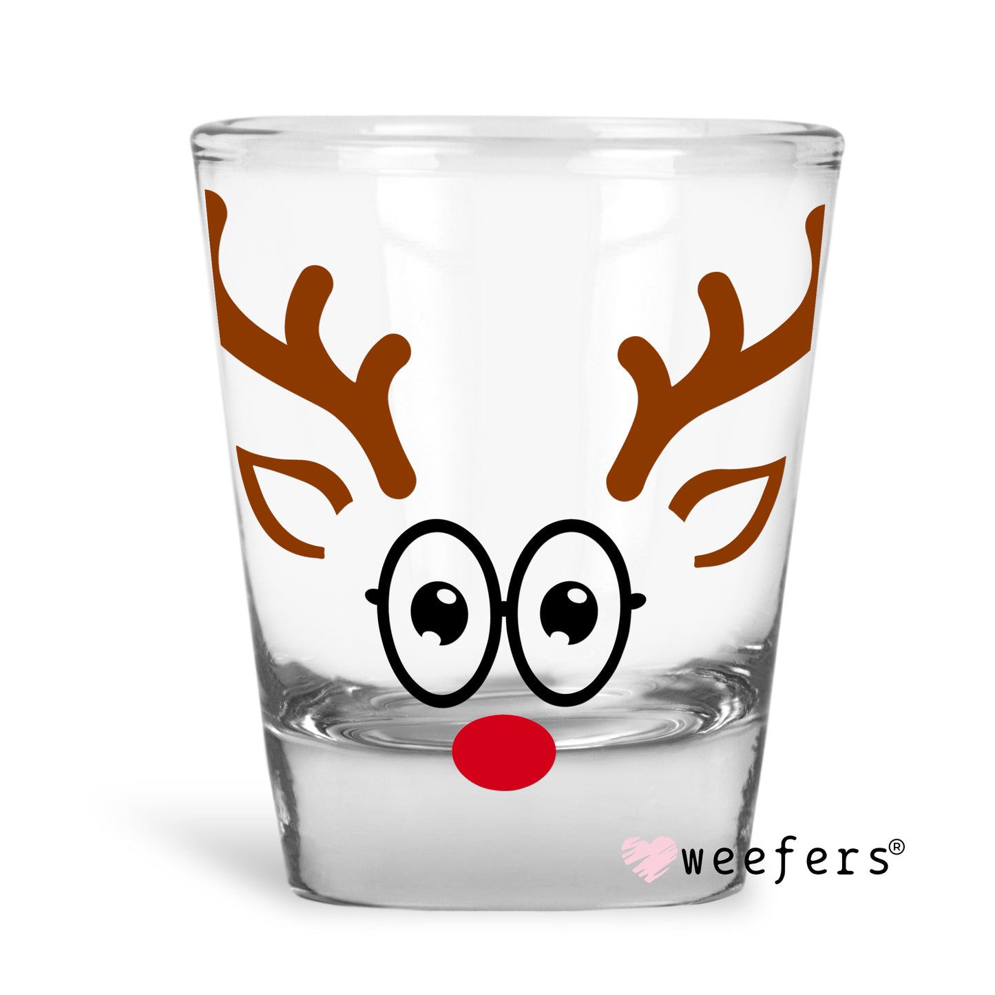 Mrs. Claus Christmas Reindeer Face UV DTF Decal - Weefers