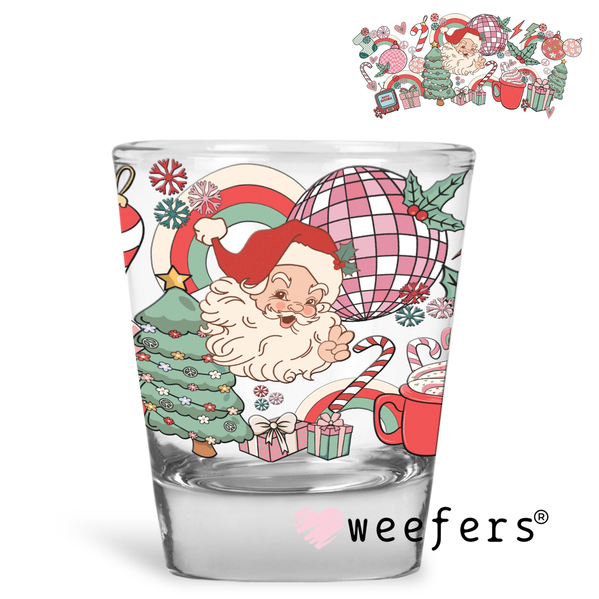 Santa's Favorite Things Christmas UV DTF Cup Wrap - Weefers